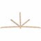 Ekena Millwork Alberta Smooth Timber Gable Bracket, Douglas Fir, 108"W x 63"H x 1 1/2"D x 3 1/2"F, 14/12 Pitch GBW108X63X0204ALB00SDF - alternate 5